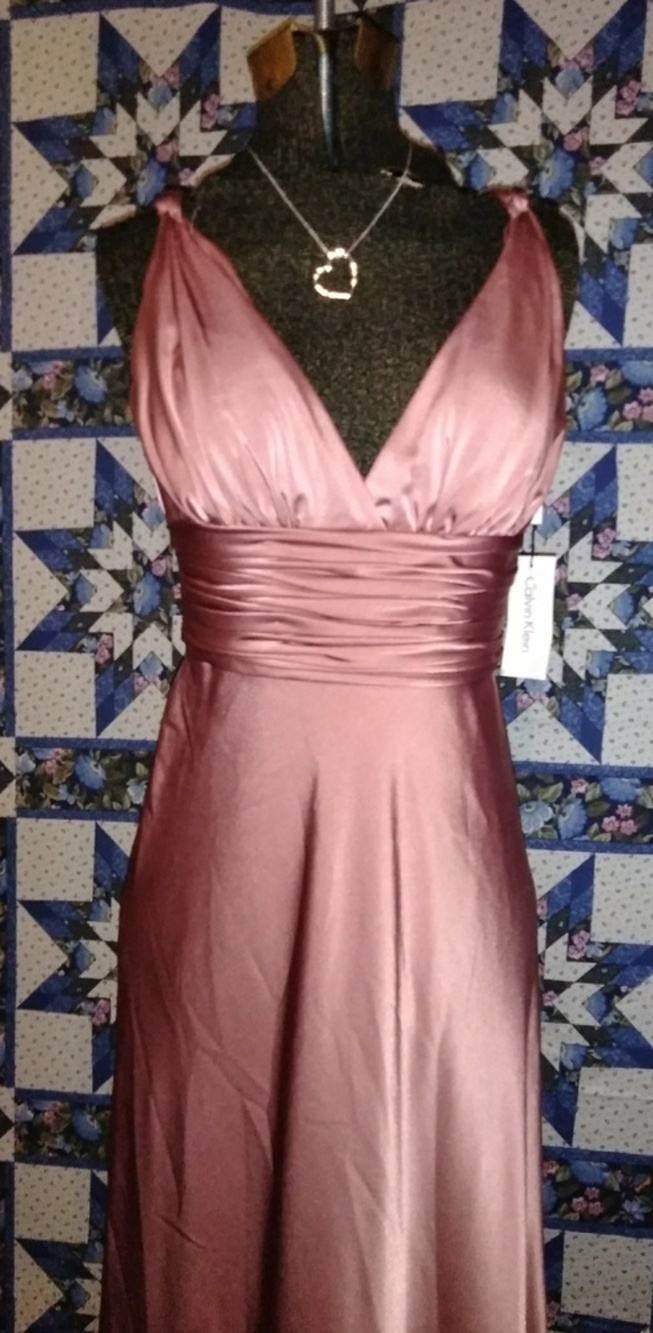 Calvin Klein pink Halter top cut dress - Picture 3 of 8